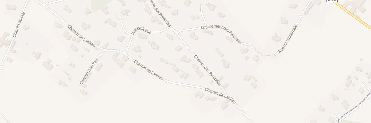 Plan du 8 Che des Pyrenees à Serres-Morlaàs