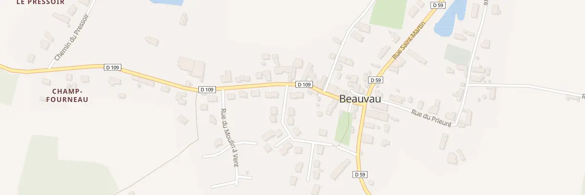 Plan du 12 Rue de la Tranchardière à Jarzé Villages