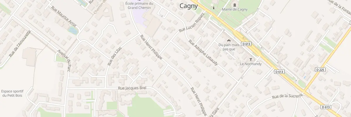 Plan du 9 Rue Henri Philippe à Cagny