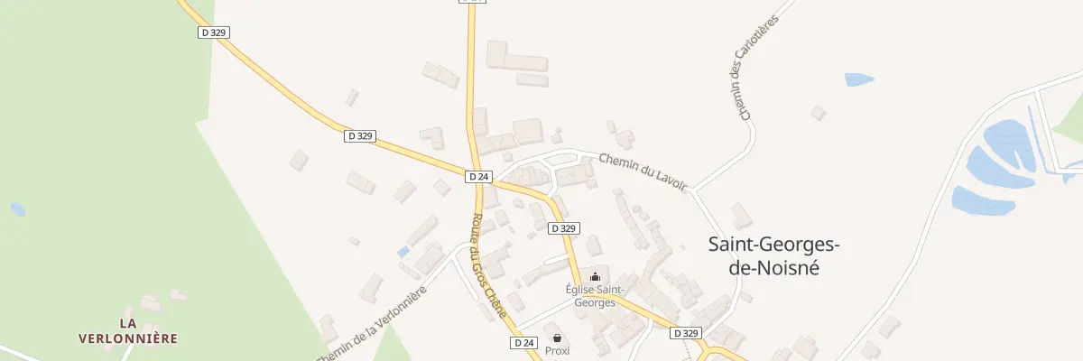 Plan du 8 Rue du Clair de Lune à Saint-Georges-de-Noisné