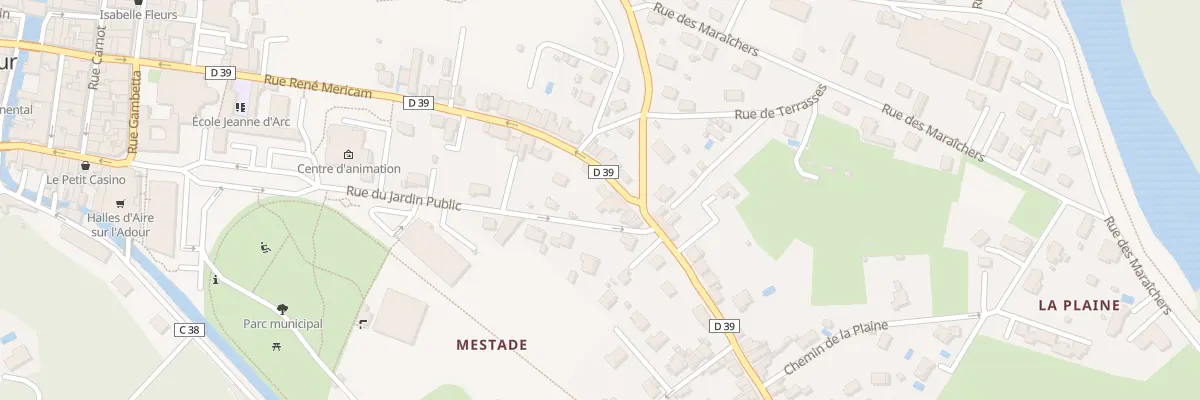 Plan du 24 Rue René Méricam à Aire-sur-l’Adour
