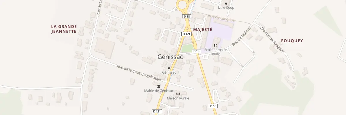 Plan du 260 Le Bourg à Génissac