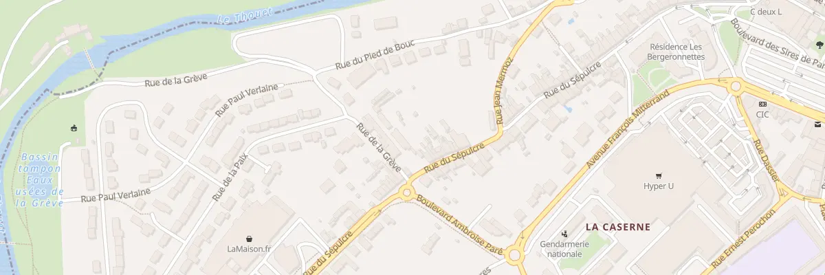 Plan du 124 Rue du Sepulcre à Parthenay