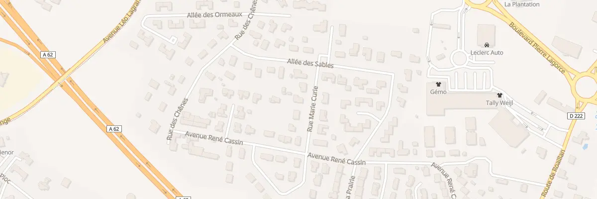 Plan du 3 Rue Marie Curie à Langon