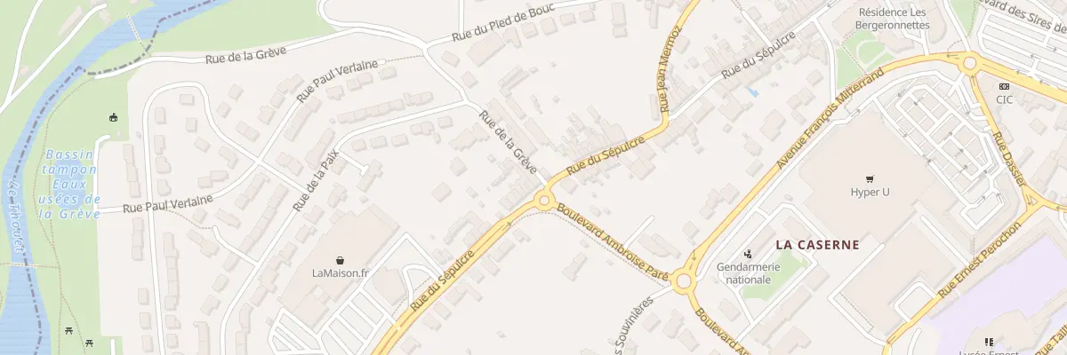 Plan du 144 Rue du Sepulcre à Parthenay