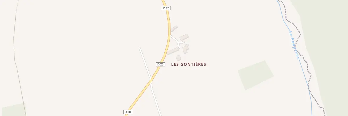 Plan du 2 Les Gontieres à Crennes-sur-Fraubée