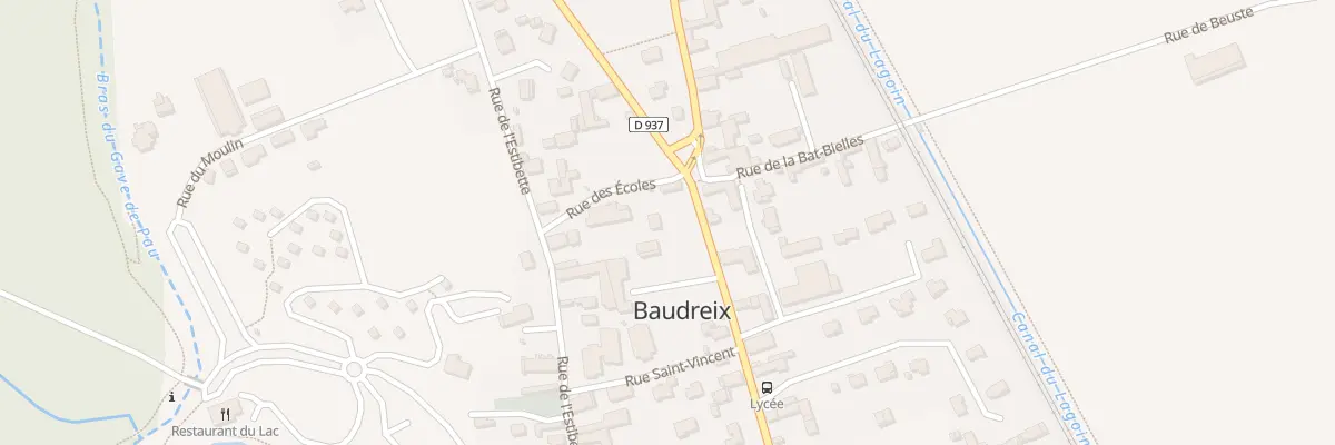 Plan du 2 Rue des Pyrénées à Baudreix
