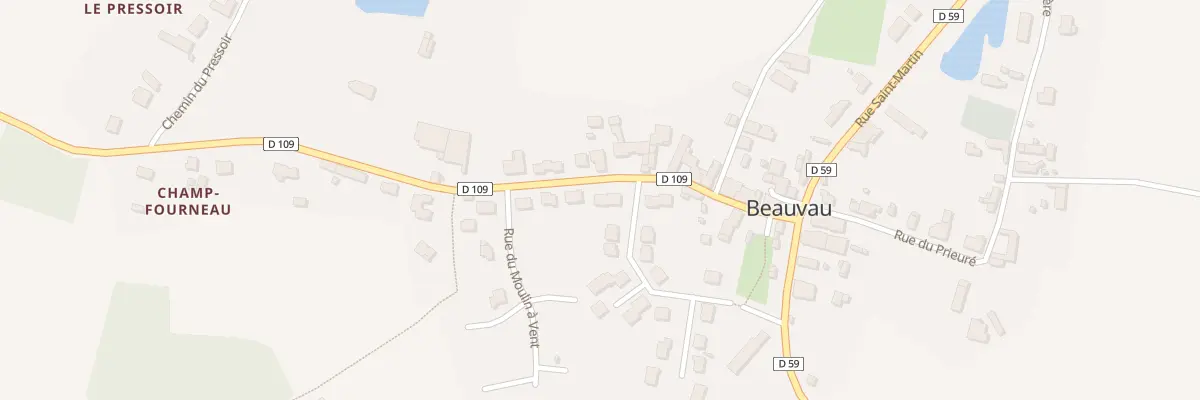 Plan du 16 Rue de la Tranchardière à Jarzé Villages