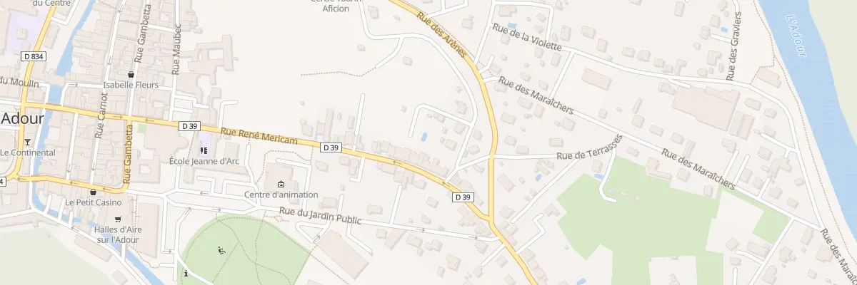 Plan du 47 Rue René Méricam à Aire-sur-l’Adour