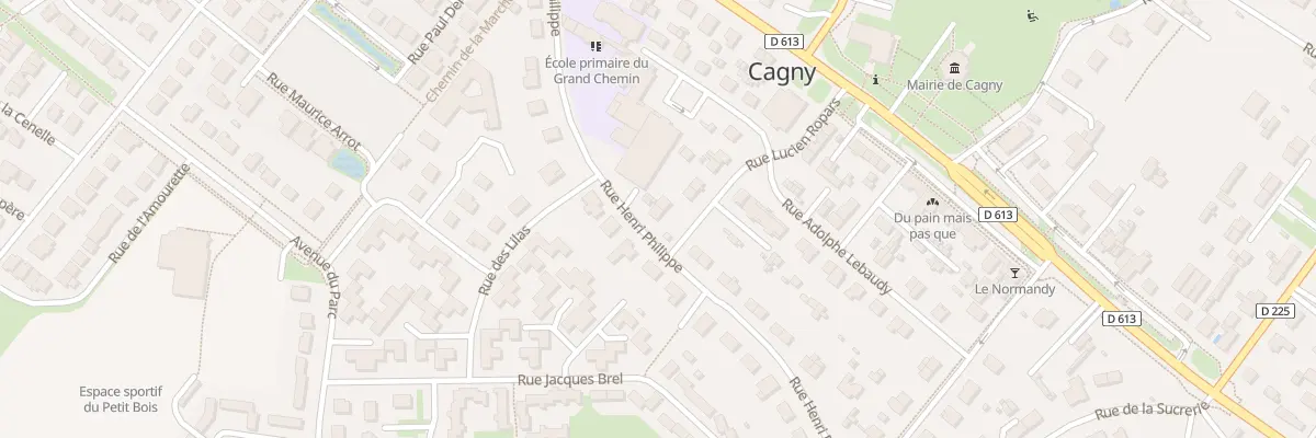 Plan du 3 Rue Henri Philippe à Cagny