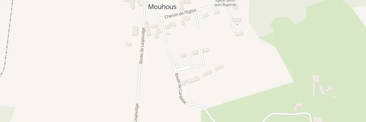 Plan du 213 Rte de Cardeille à Mouhous