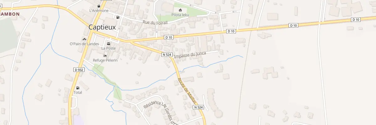 Plan du 4 Imp du Junca à Captieux