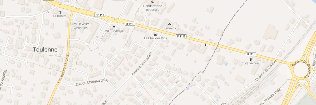 Plan du 4 Av Saint Julien à Toulenne