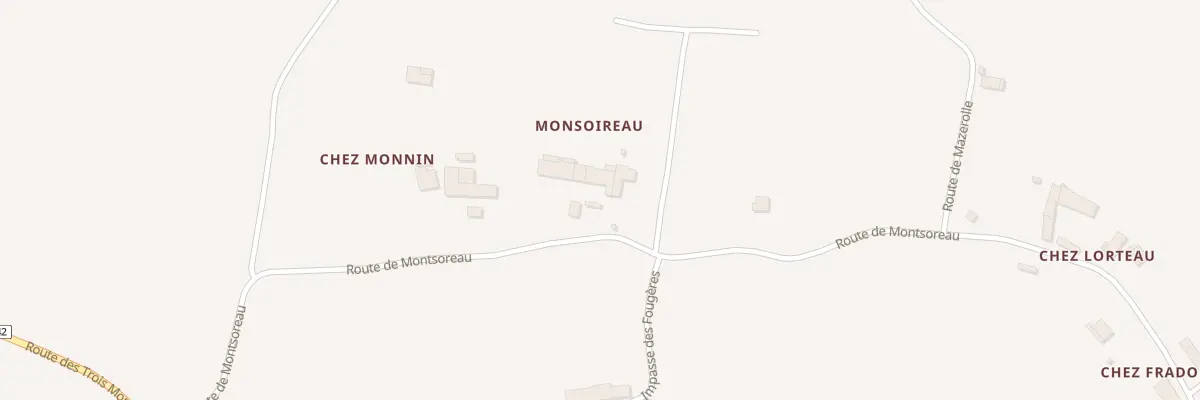 Plan du 38 Rte de Montsoreau à Chantillac