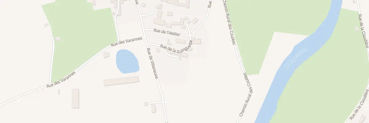 Plan du 96 Rue de la Guinguette à Loretz-d’Argenton
