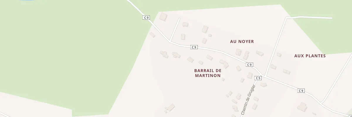 Plan du 8 Barrail de Martinon à Maransin