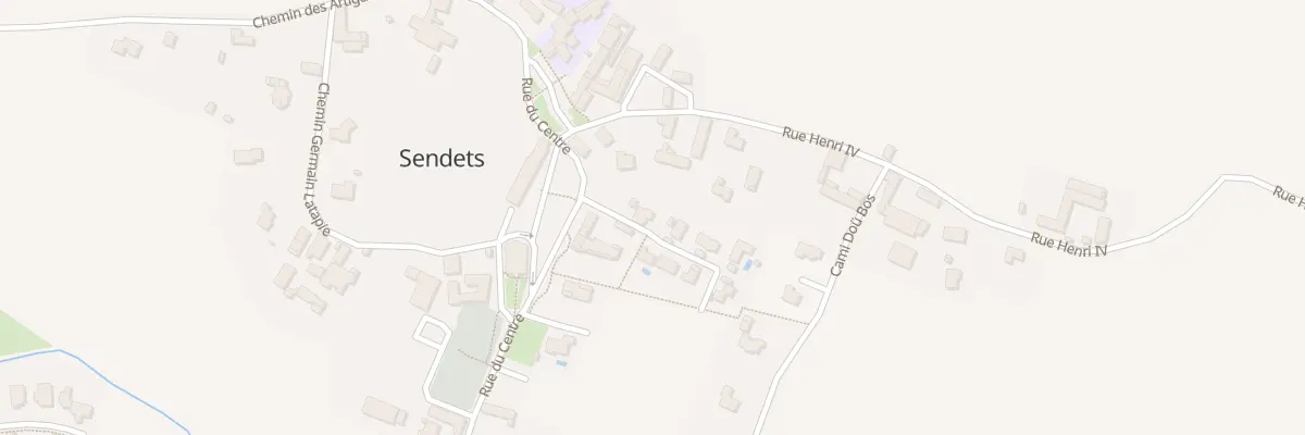 Plan du 3 Lot Quartier de la Batere à Sendets