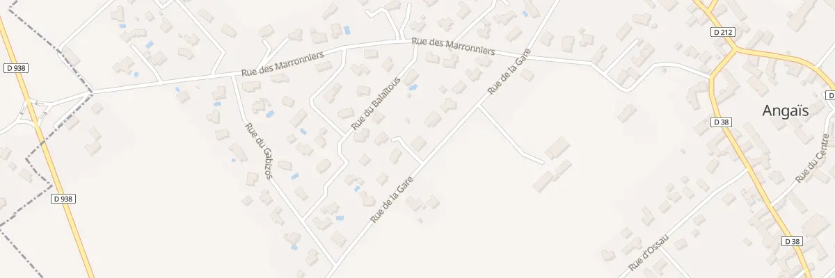 Plan du 16 Rue de la Gare à Angaïs
