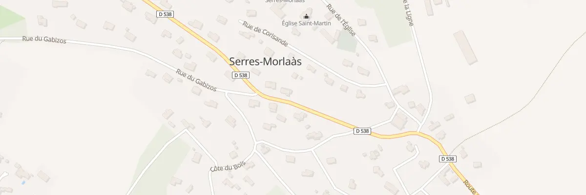 Plan du 13 Rue Bere Biste à Serres-Morlaàs