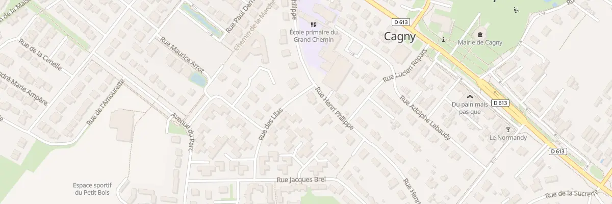 Plan du 14 Rue Henri Philippe à Cagny