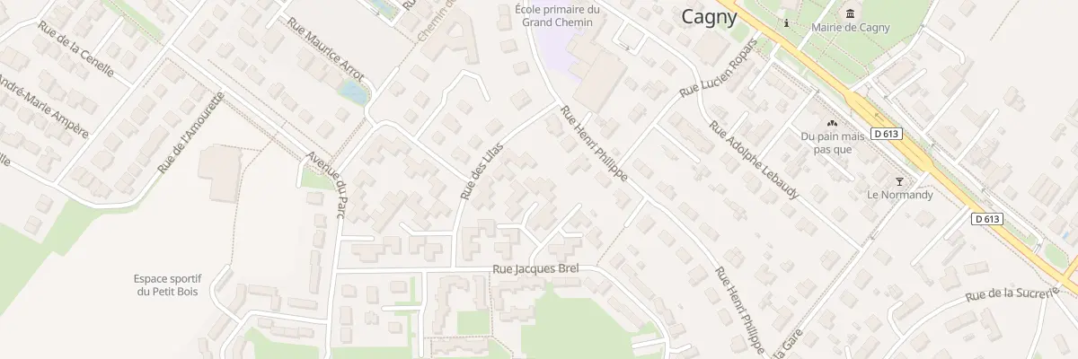 Plan du 5 Imp des Églantiers à Cagny