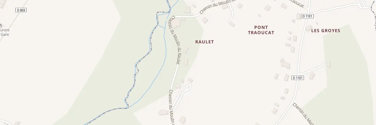Plan du 17 Che Moulin de Raulet à Blésignac