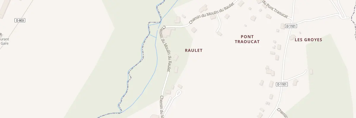 Plan du 17B Che Moulin de Raulet à Blésignac