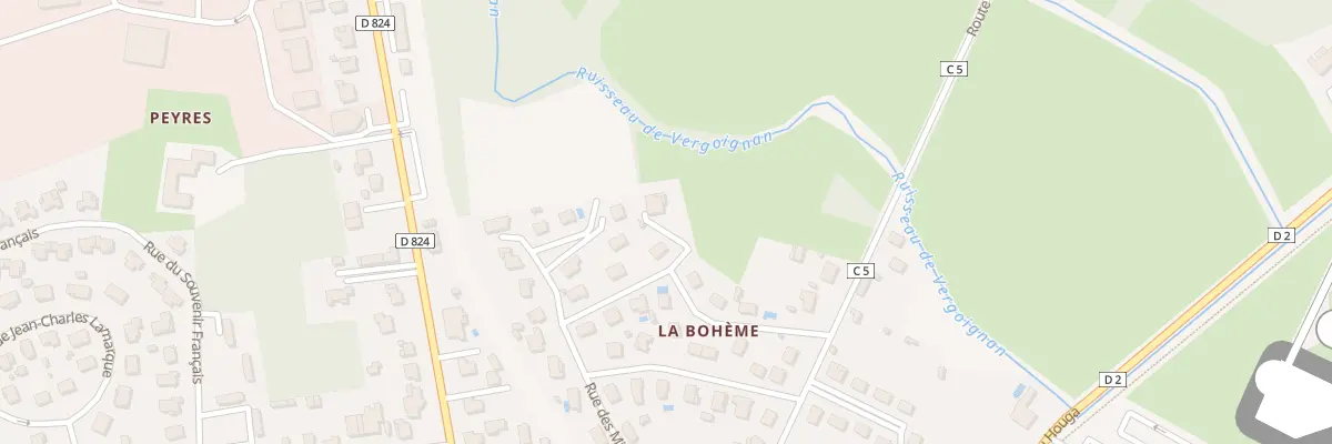 Plan du 9003 Rue Claude Legrand à Aire-sur-l’Adour