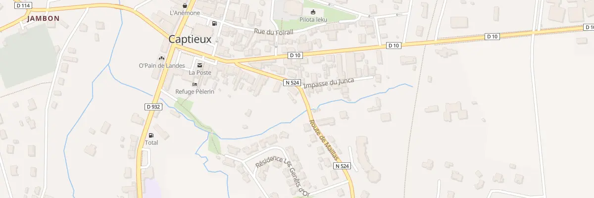 Plan du 24 Rte de Maillas à Captieux