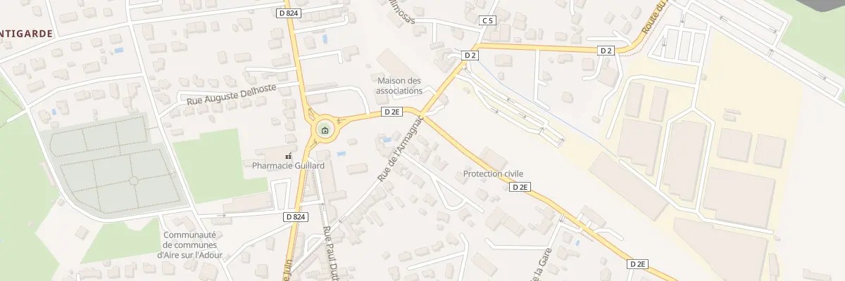 Plan du 36 Rue de l’Armagnac à Aire-sur-l’Adour