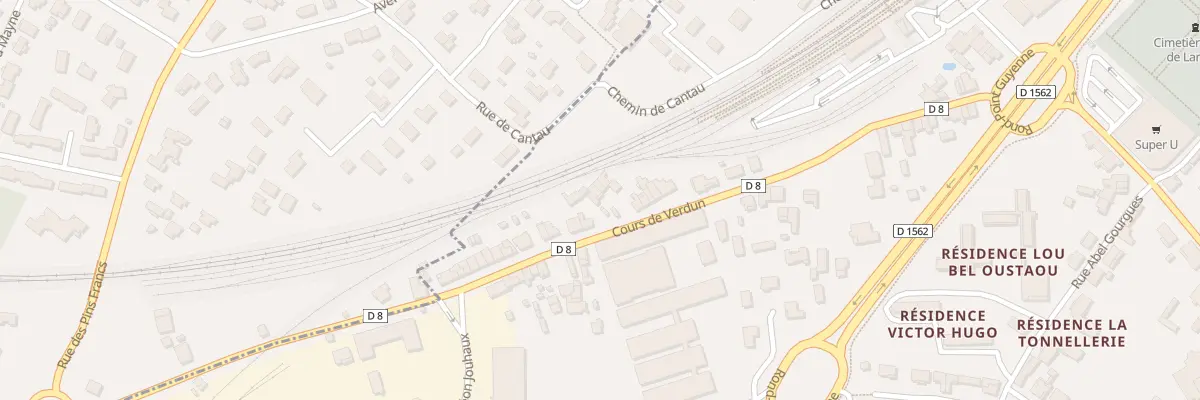 Plan du 91 Crs de Verdun à Langon