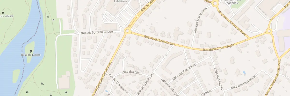 Plan du 43 Rue de la Croix d’Alpin à Parthenay