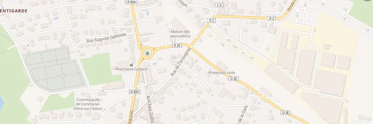 Plan du 34 Rue de l’Armagnac à Aire-sur-l’Adour