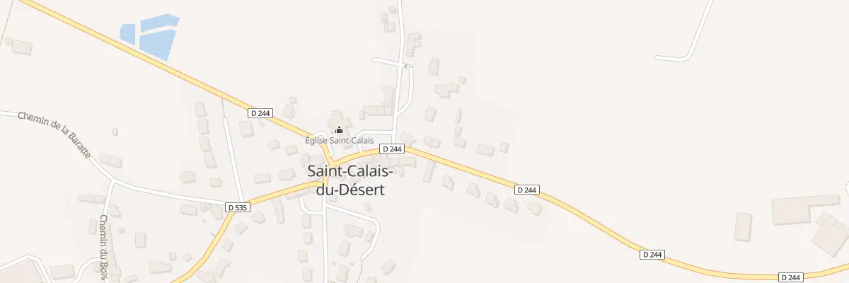 Plan du 3 Rue Modeste Pinçon à Saint-Calais-du-Désert