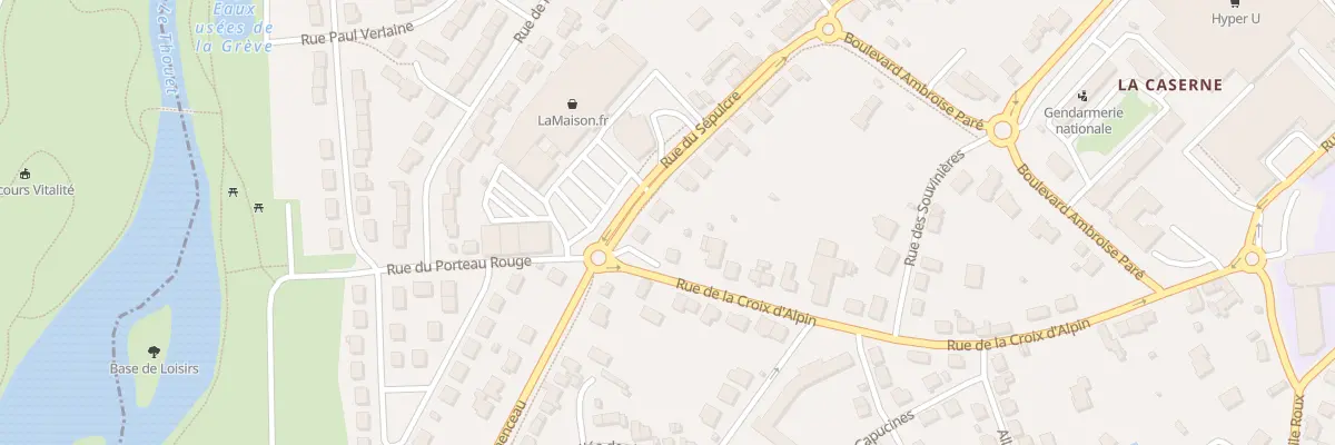 Plan du 125 Rue du Sepulcre à Parthenay