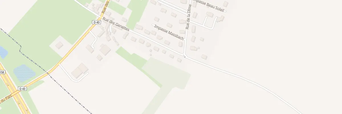 Plan du 5053 Rue des Genettes à Bretteville-le-Rabet
