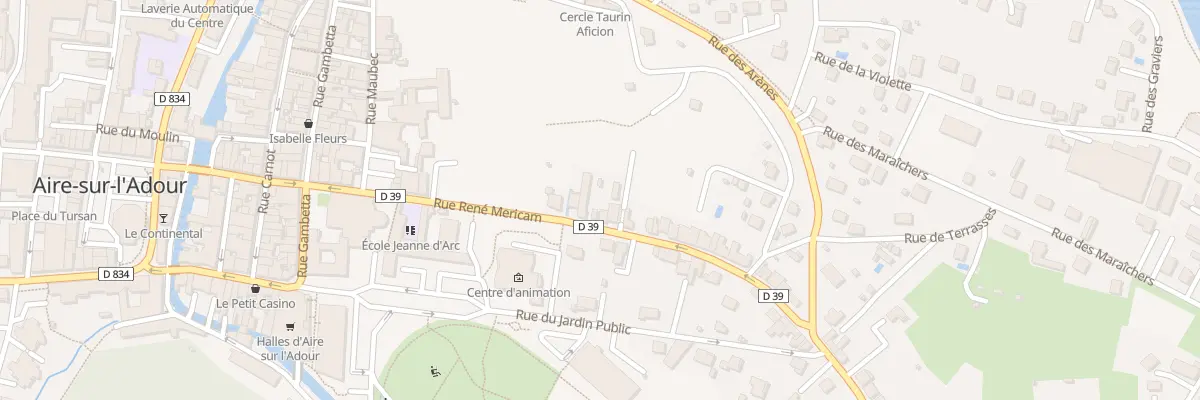 Plan du 23 Rue René Méricam à Aire-sur-l’Adour