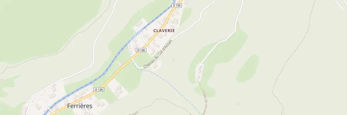 Plan du 4 Che d’Hountagnere à Ferrières