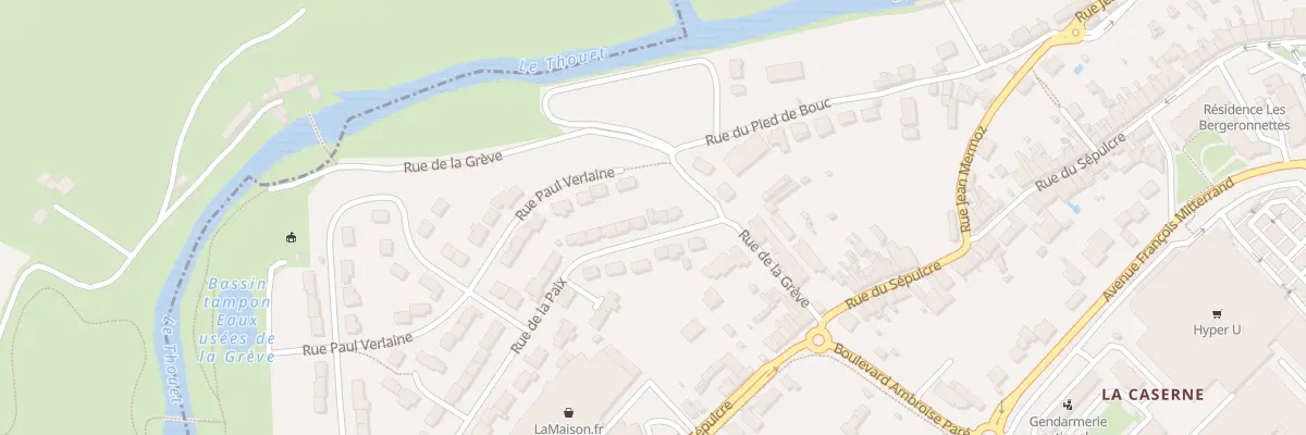 Plan du 47B Rue de la Paix à Parthenay