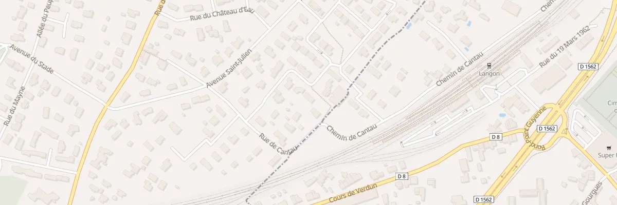 Plan du 9 Rue Élie Dennes à Toulenne