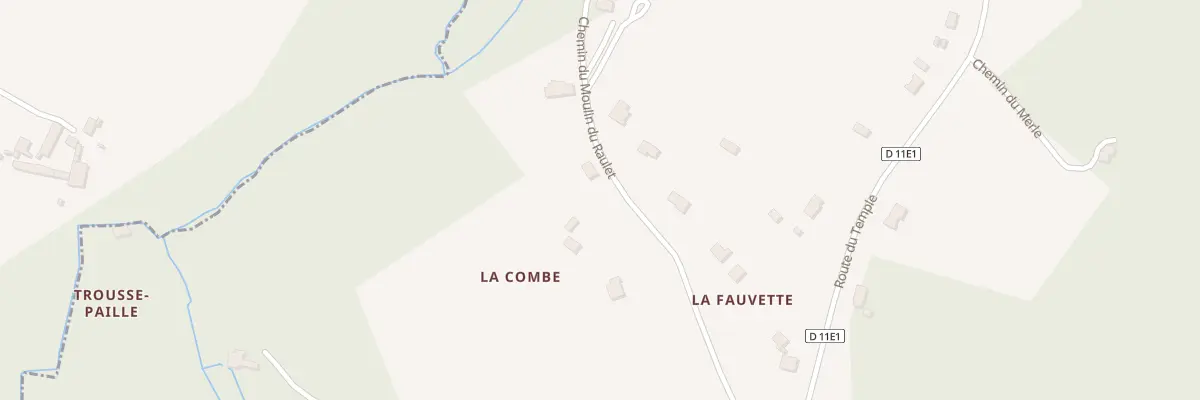 Plan du 10 Che Moulin de Raulet à Blésignac