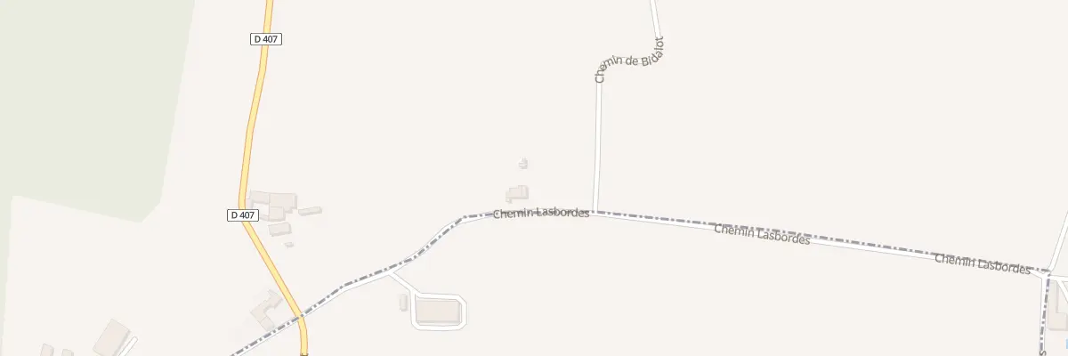 Plan du 1 Che de Lasbordes à Sarron