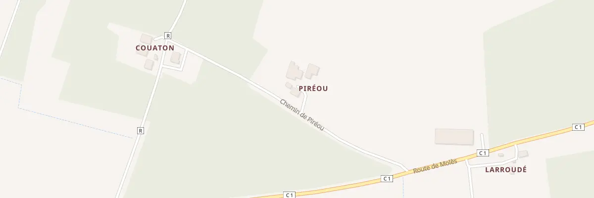 Plan du 216B Che de Piréou à Cazères-sur-l’Adour