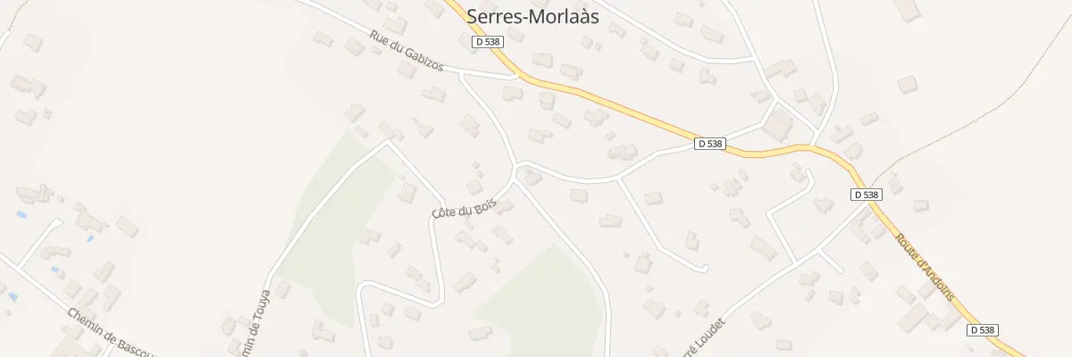 Plan du 18 Che de la Cote du Bois à Serres-Morlaàs