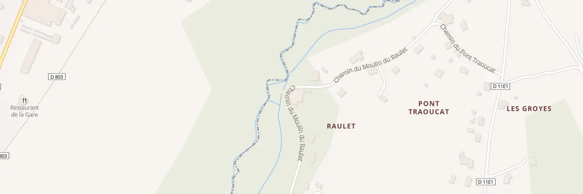 Plan du 21 Che Moulin de Raulet à Blésignac