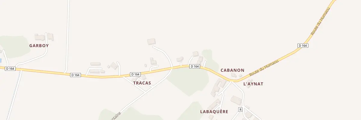 Plan du 893 Rte du Humaou à Hontanx