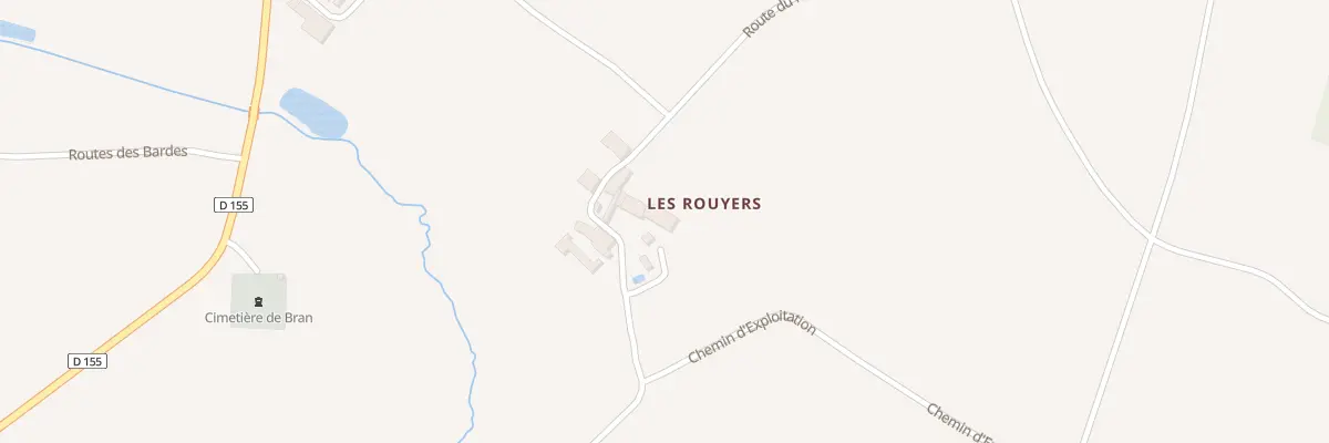 Plan du 5055 Les Rouyers à Bran