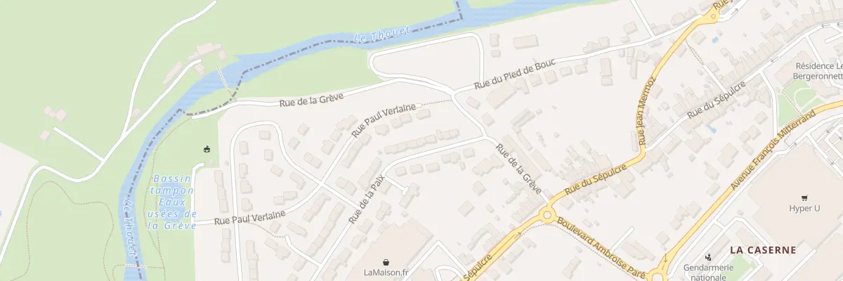 Plan du 45 Rue de la Paix à Parthenay