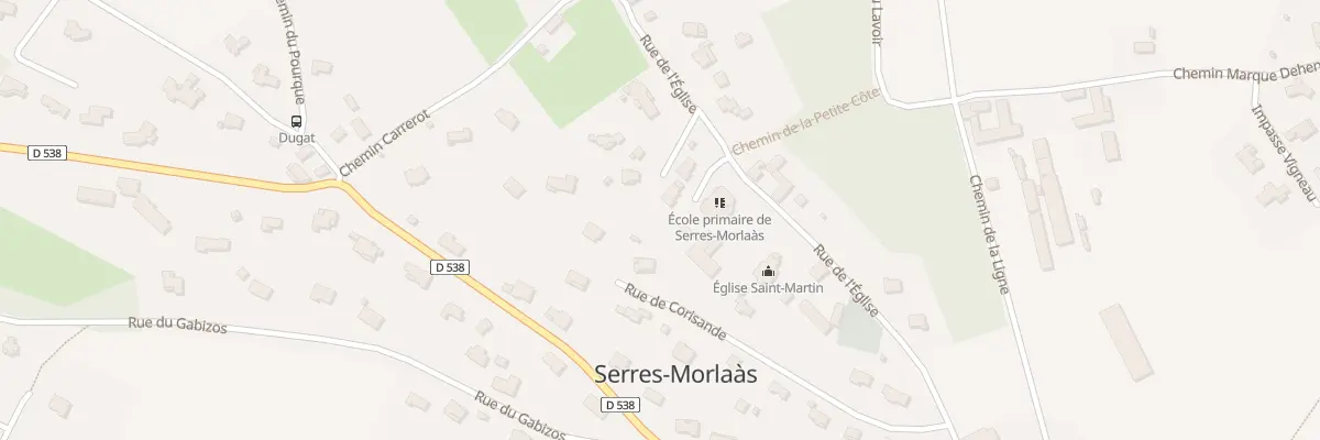 Plan du 4 Pl des Petits Grands à Serres-Morlaàs