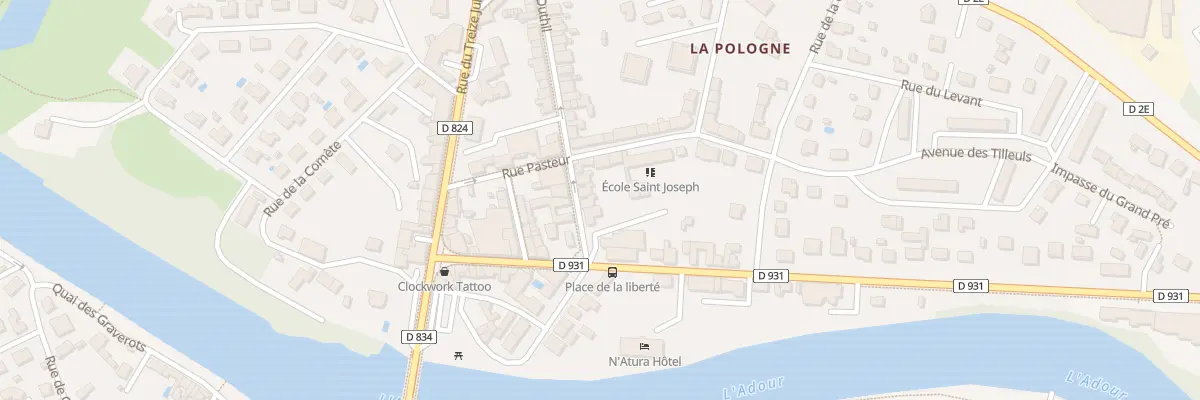 Plan du 4 Rue Paul Duthil à Aire-sur-l’Adour